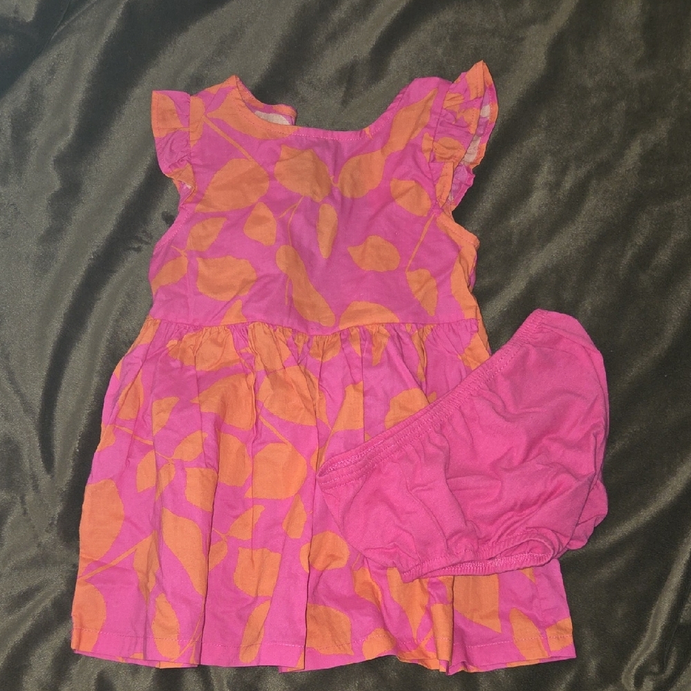 Carter's Vibrant Pink and Orange Dress Set